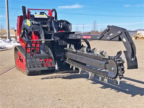 skid steer trencher attachment rental near me|tractor with trencher attachment rental.